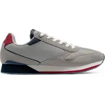 Pánské boty NOBIL003A-LGR001 šedo-bílo-červené - Ralph Lauren 44