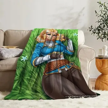 Dětská deka Jemná dětská deka motiv Zelda flísová | přikrývka, deka na spaní - z16 , 100x130CM