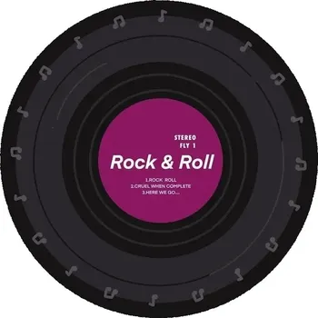 Koberec Kulatý koberec s hudebním motivem do bytu | koberec, podložka - 3 , 80x80cm