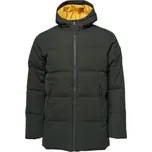 Pánský zimní kabát LOAP NODAL S Tmavě zelená, Žlutá