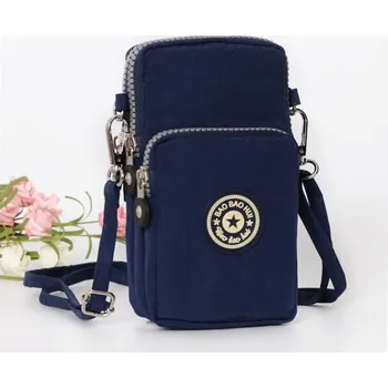 Kabelka Mini crossbody kabelka z nylonu přes rameno | dámská kabelka, praktická taška - C