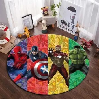Koberec Avengers kulatý koberec Marvel pro děti | dětský koberec, kulatý koberec - 11 , 80x80cm