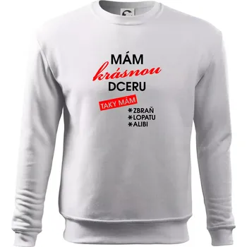Pánská mikina Mám krásnou dceru - Mikina Essential pánská - M ( Bílá )