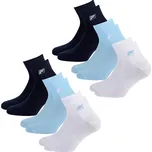 Ponožky FILA Quarter Socks 6-pack Unisex sky 39-42