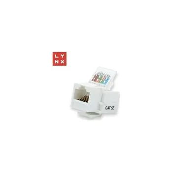 Kabel LYNX keystone UTP Cat5e, samozařevácí, 90 stp., bílý