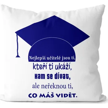 Dekorativní polštářek Polštář 40 x 40 cm - Nejlepší učitelé