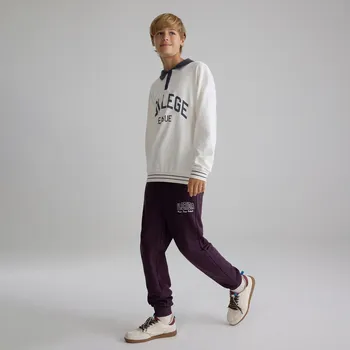 Chlapecké kalhoty Reserved - Bavlněné jogger kalhoty - hroznová - 783DO-48X - 783DO-48X-116