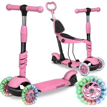 Koloběžka Ricokids Tříkolová koloběžka Todi - růžová