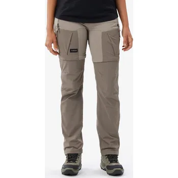 SIMOND Dámské turistické odepínací kalhoty 2v1 MT 500 XS KAŠTANOVÁ