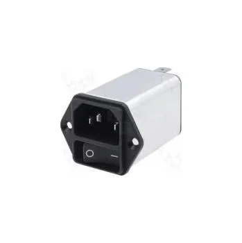 Elektrická zásuvka Konektor napájecí AC zásuvka vidlice 4A 250VAC IEC 60320