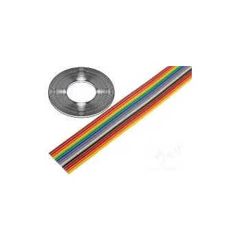 Vodič plochý kabel 1,27mm licna Cu 14x26AWG PVC 49V 30,5m