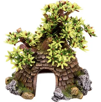 Dekorace do akvária Nobby akvarijní dekorace chatrč 17 x 14,5 x 17,5 cm