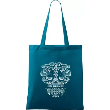 Libra - vintage - Taška bavlněná - 42 x 38 cm ( Petrolejová )