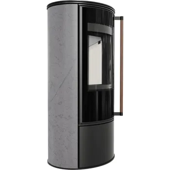 KRATKI ERIK 5,5 kW 150 akumulační keramika GREY SATIN Jatoba