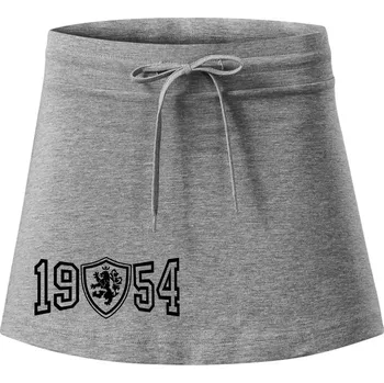 Dámská sukně Narozeninový motiv - znak - 1954 - Sportovní sukně - two in one - XL ( Tmavě šedý melír )