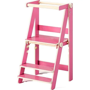 učicí věž Busykids Montessori skládací učící věž Red