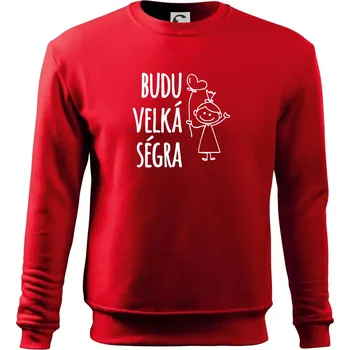 Budu velká ségra - Mikina Essential dětská - 158 cm/12 let ( Červená )