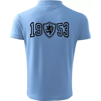 Pánská košile Narozeninový motiv - znak - 1953 - Polokošile pánská Pique Polo 203 - 5XL ( Pyžamově modrá )