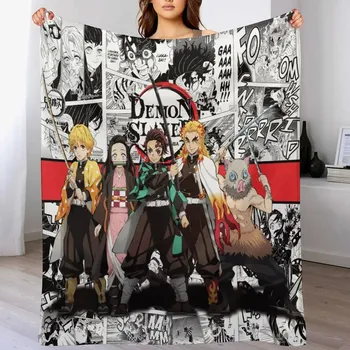 Dětská deka Anime deka slayer fluffy styl | deka, přikrývka - 9 , 75x90cm
