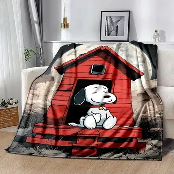 Dětská deka Snoopy kreslená měkká deka kawaii stylu | dětská přikrývka, flísová deka - 16 , 75x90cm