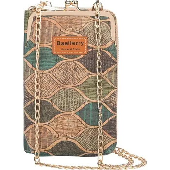 Kabelka Stylová koženková mini kabelka s korkovým motivem | malá taška, dámská kabelka - 319