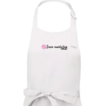Kuchyňská zástěra Jsem maminčina Vole! - Dámská zástěra na vaření - Univerzální velikost ( Bílá )