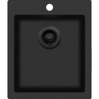 Granitový dřez Granitový dřez Helika SIMPLEX SQS100 černá edice