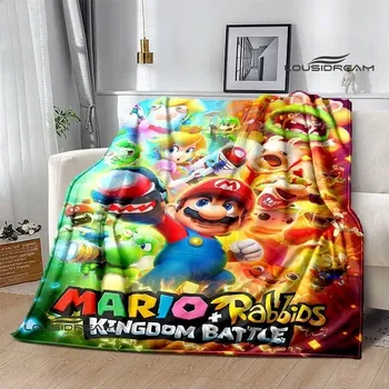 Dětská deka 3D deka mario bros pikniková přikrývka | dětská deka, teplá přikrývka - 13 , 100x150CM