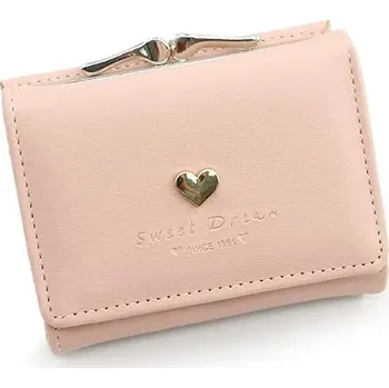 Peněženka Mini peněženka na karty a mince | dámská peněženka, malá peněženka - Růžový