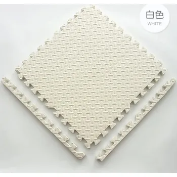 podložka na cvičení Protiskluzová sportovní podložka na cvičení | pěnová podložka, ochranná rohož - Bílý , 8 ks