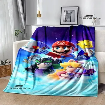 Dětská deka 3D deka mario bros pikniková přikrývka | dětská deka, teplá přikrývka - 22 , 100x150CM