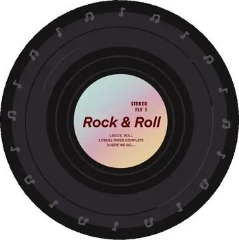 Koberec Kulatý koberec s hudebním motivem do bytu | koberec, podložka - 10 , 40x40cm