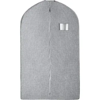 Obal na šaty Prodyšný závěsný obal na kabát | obal na šaty, ochranný vak - Světle šedá , 130x58cm