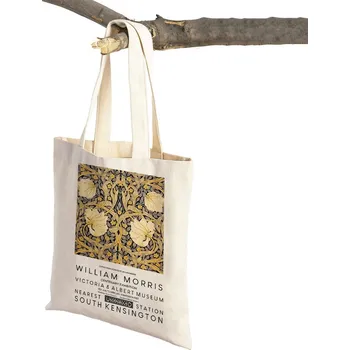 Květinová boho vintage taška přes rameno | nákupní taška, plátěná taška - 5