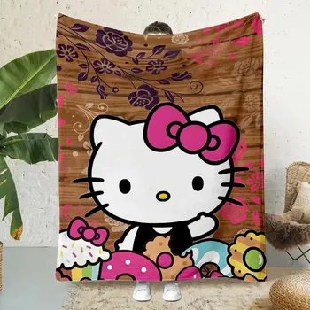 Dětská deka Hello kitty měkká cestovní deka | dětská deka, pikniková deka - 7 , 150x200cm