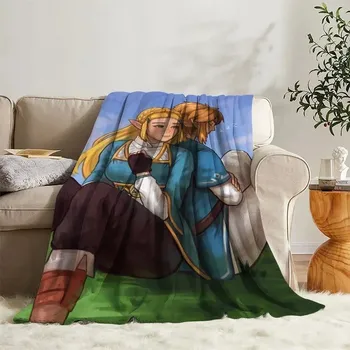 Dětská deka Jemná dětská deka motiv Zelda flísová | přikrývka, deka na spaní - z7 , 150x200cm