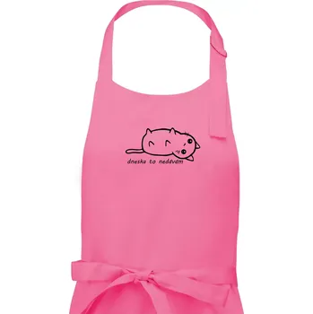 Kuchyňská zástěra Dneska to nedávám - Pánská zástěra na vaření - Univerzální velikost ( Růžová )