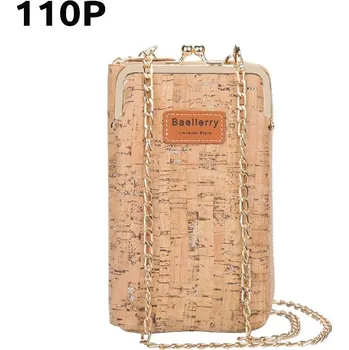 Kabelka Stylová koženková mini kabelka s korkovým motivem | malá taška, dámská kabelka - 110P