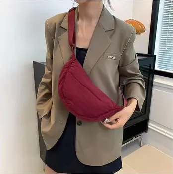 Voděodolná letní nylonová taška přes rameno | taška přes rameno, unisex taška - Červený