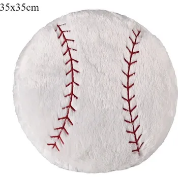 Dekorativní polštářek Měkký polštář se sportovním motivem míče | sportovní polštář, dárek pro sportovce - Baseball