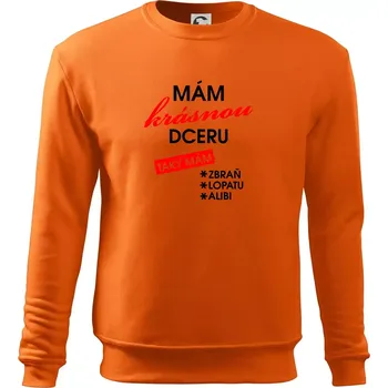 Pánská mikina Mám krásnou dceru - Mikina Essential pánská - M ( Oranžová )