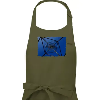 Kuchyňská zástěra Stožár vysokého napětí zespodu - Dámská zástěra na vaření - Univerzální velikost ( Khaki )