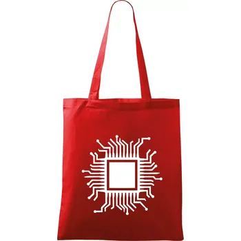 Procesor - Taška bavlněná - 42 x 38 cm ( Červená )