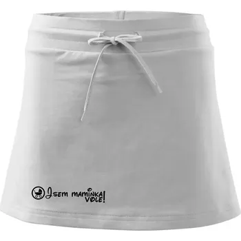 Dámská sukně Jsem maminka vole! - Sportovní sukně - two in one - S ( Bílá )
