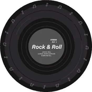 Koberec Kulatý koberec s hudebním motivem do bytu | koberec, podložka - 12 , 120x120cm