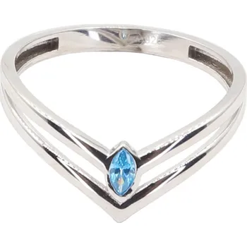 Prsten Zlatý prsten z bílého zlata se zirkony Y349BLW, vel. 53, 1.4 g (585/1000)