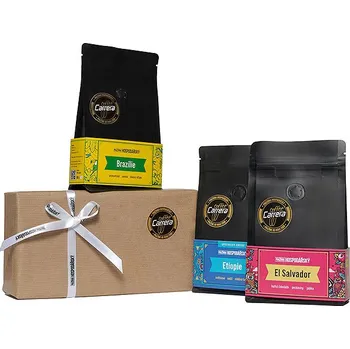 Káva Pražírna Hospodářský Degustační balení káva 3 ks - dárkově zabaleno