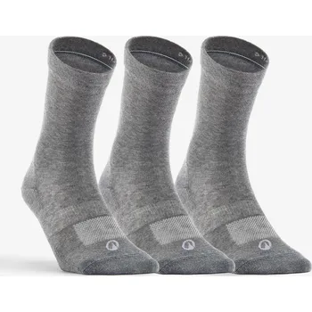 Pánské ponožky DECATHLON Vysoké tenisové ponožky RS160 3 páry 39/42 ŠEDÁ