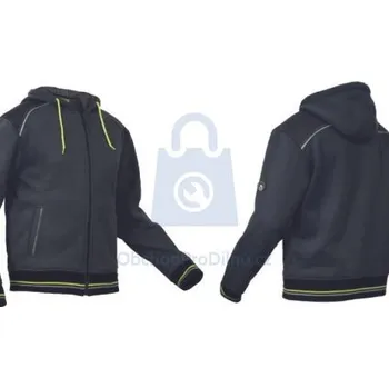 Pánská mikina Mikina pracovní s kapucí SHELDON, CERVA antracit/žlutá, 4XL, balení 1 ks