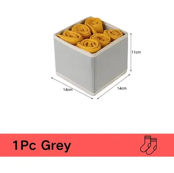 Úložný box Textilní skládací úložný box na prádlo | úložný box, skládací box - světlešedá-S